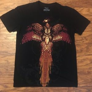 Warner Bros. Tops - Harry Potter Phoenix Black T-shirt Warner Bros. Tops - Harry Potter Phoenix Black T-shirt